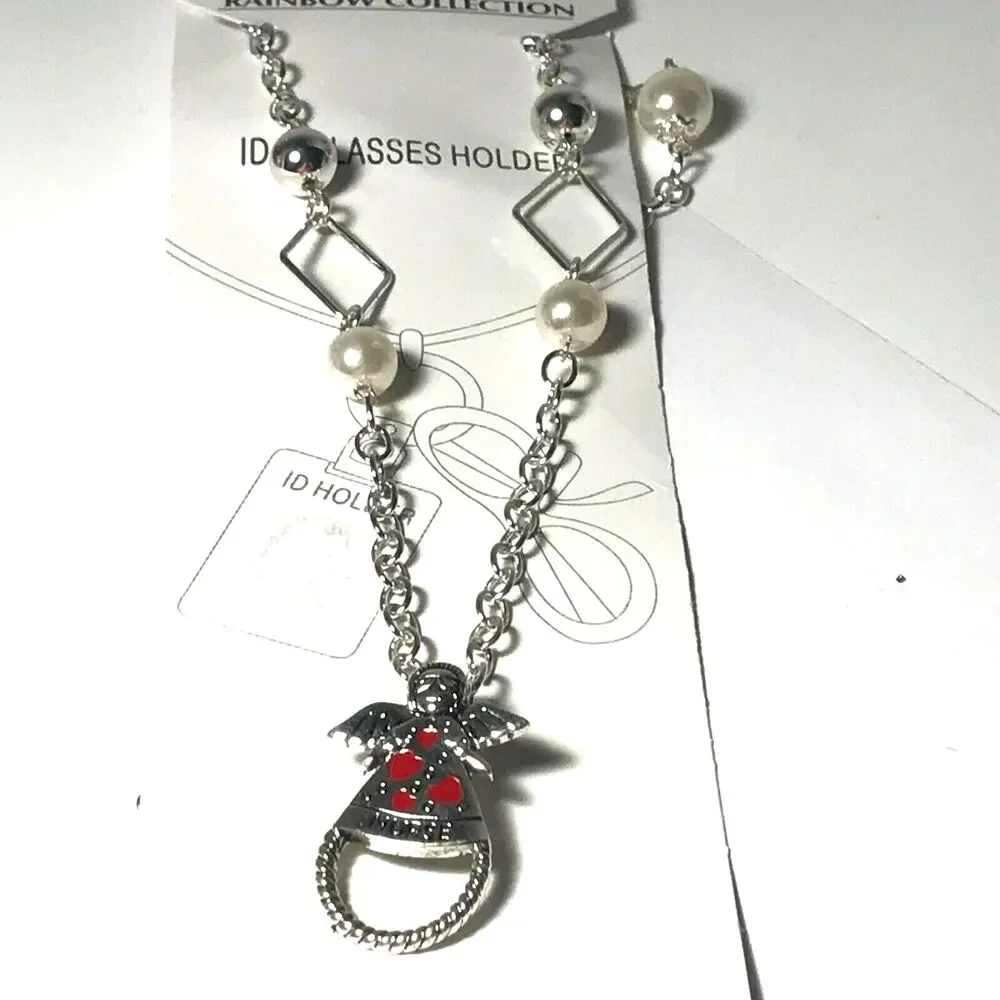 Nursing Guardian Angel ID Badge Holder Lanyard Eyeglass Holder RN LPN Nurse Gift